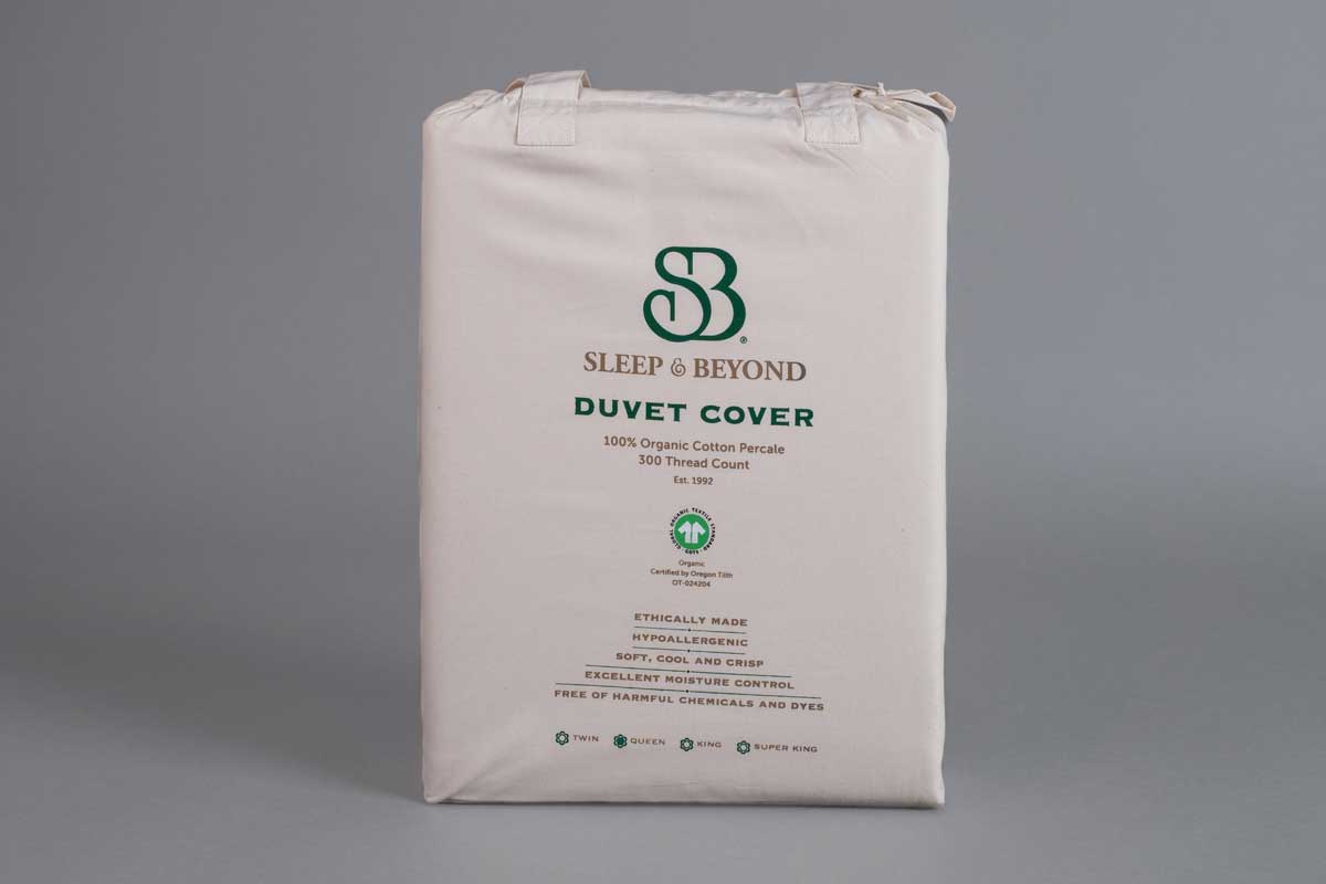 Organic Cotton Percale Duvet Cover Set by Sleep & Beyond