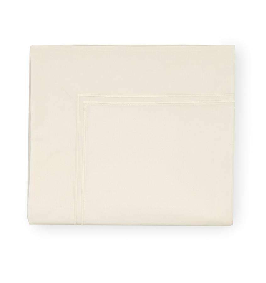 Flat Sheets Grande Hotel Flat Sheet by Sferra Twin 74x114 / Ivory/Ivory Sferra