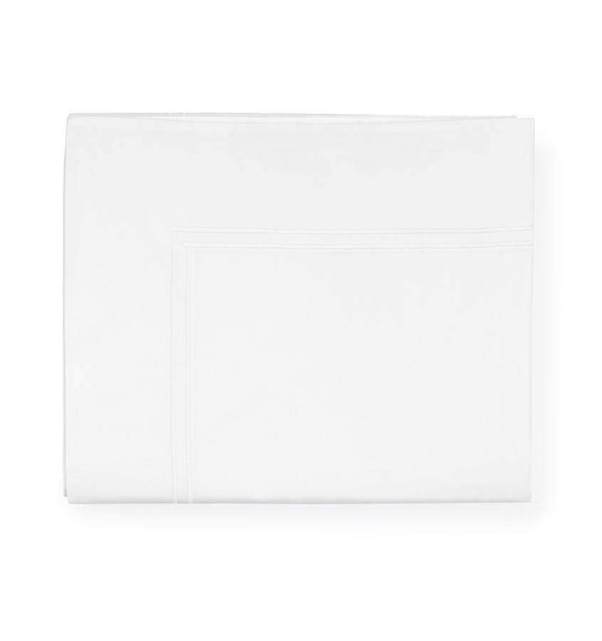 Flat Sheets Grande Hotel Flat Sheet by Sferra Twin 74x114 / White/White Sferra