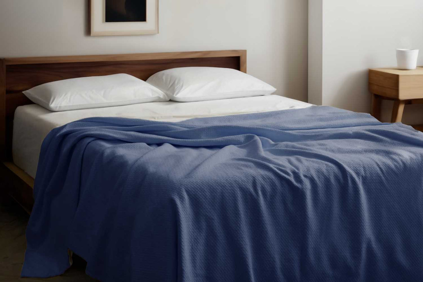 Organic Cotton Honeycomb Jacquard Blanket by Sleep & Beyond