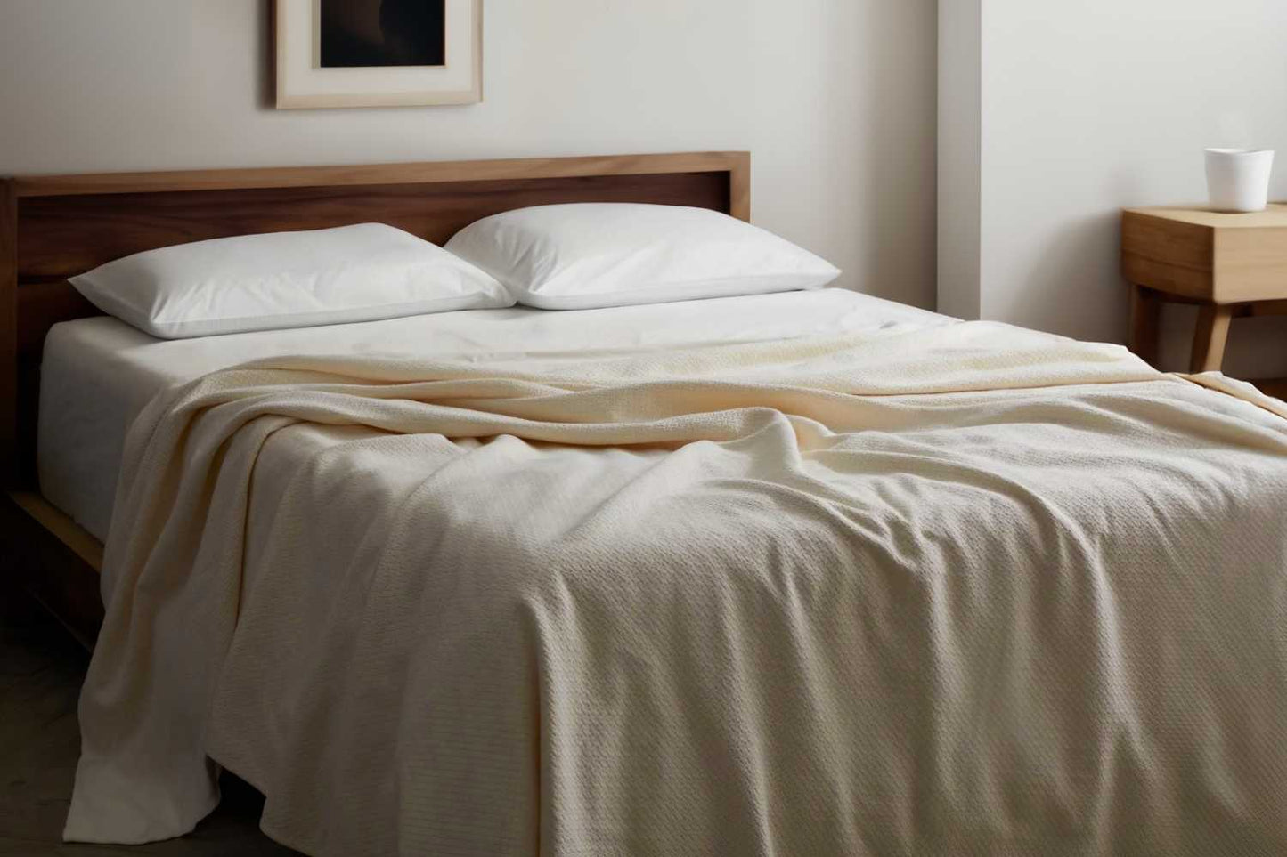 Organic Cotton Honeycomb Jacquard Blanket by Sleep & Beyond