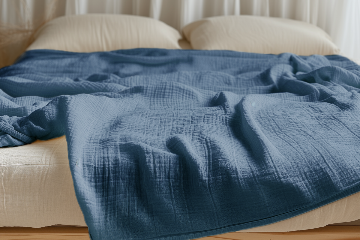 Organic Cotton Muslin Blanket by Sleep & Beyond