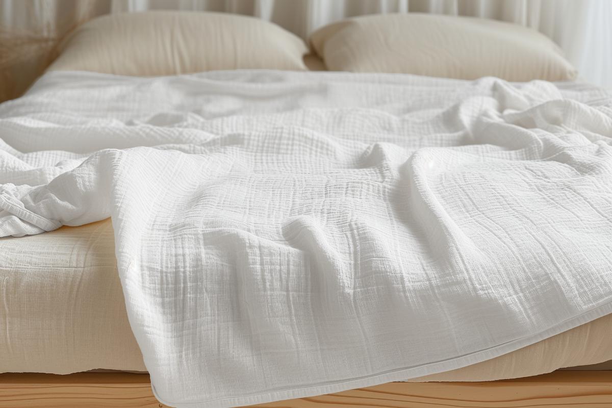Organic Cotton Muslin Blanket by Sleep & Beyond