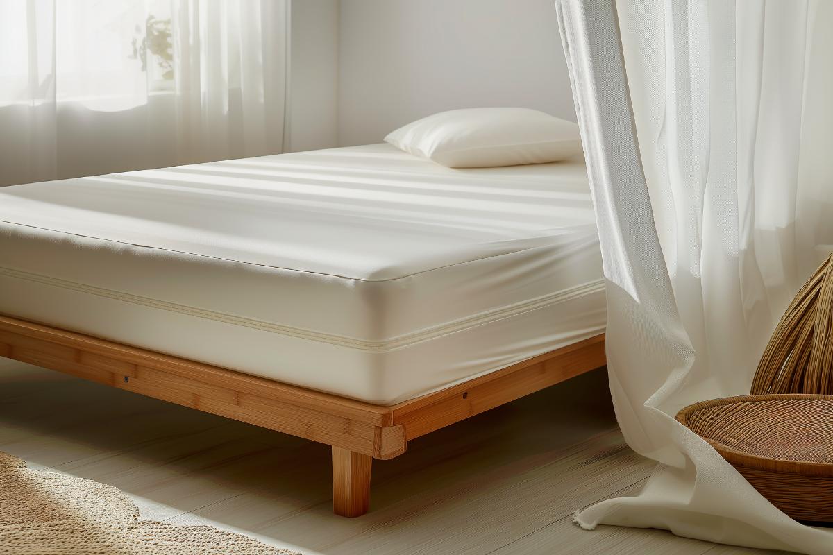 Organic Cotton Waterproof Mattress Encasement by Sleep & Beyond