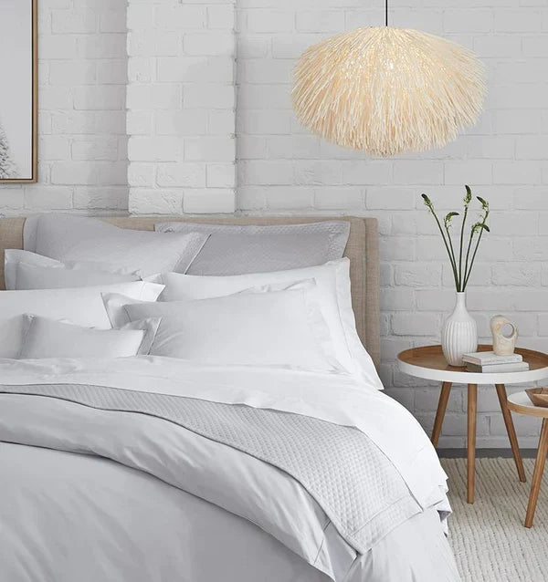 Celeste Percale Flat Sheet by Sferra