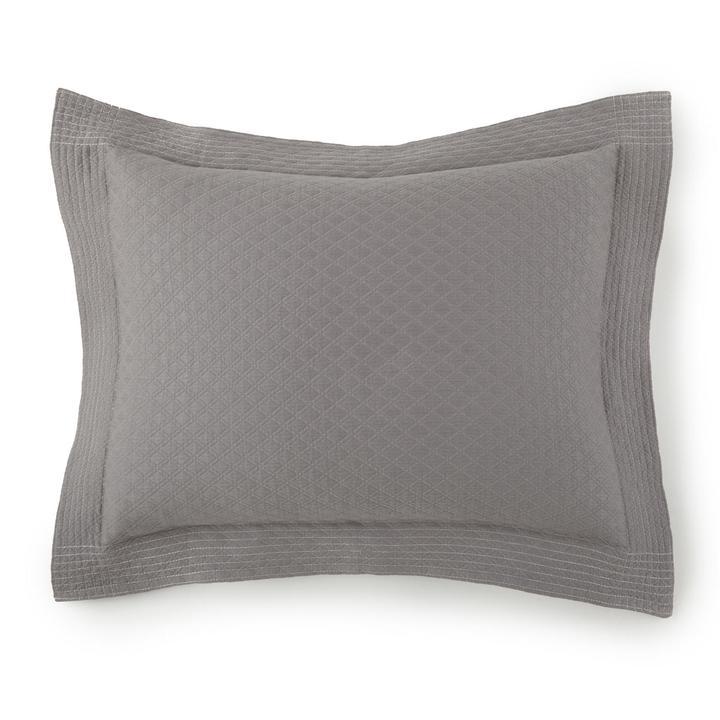 Shams Alyssa Sham by Peacock Alley Standard 20x26 / Gray Peacock Alley
