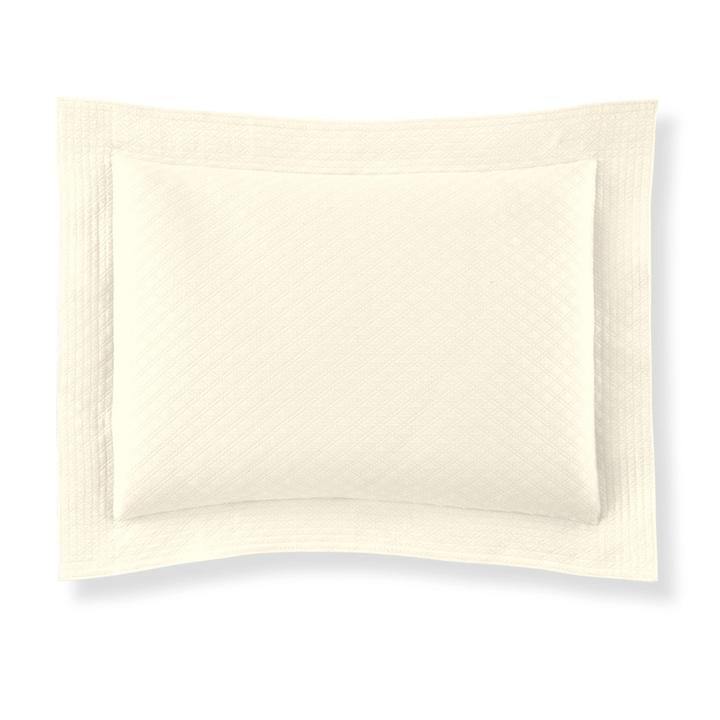 Shams Alyssa Sham by Peacock Alley Standard 20x26 / Natural Peacock Alley
