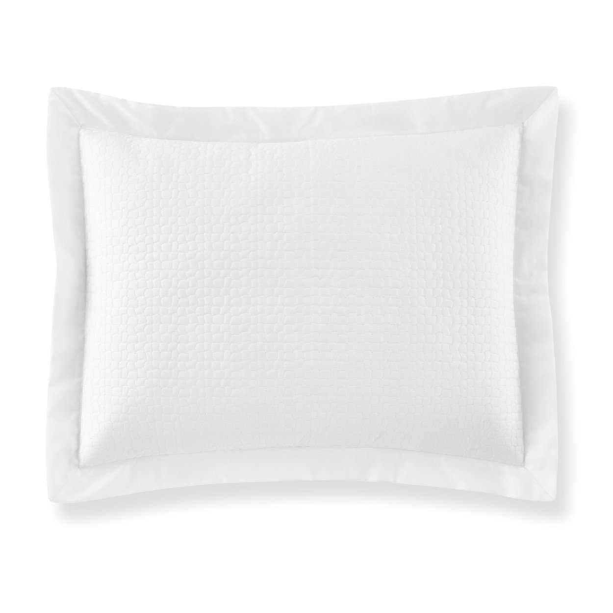 Shams Hamilton Quilted Sham by Peacock Alley Standard / White Peacock Alley