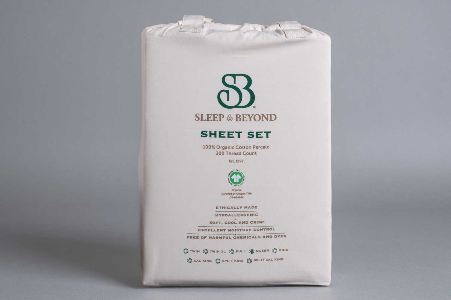 Organic Cotton Percale Sheet Set by Sleep & Beyond