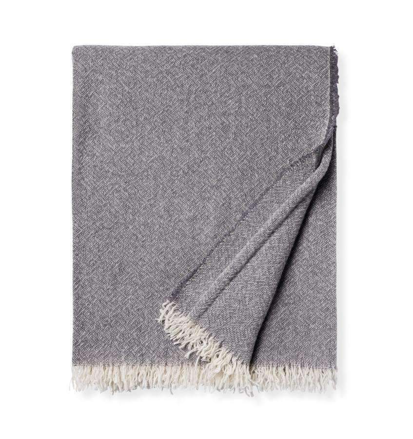 Cashmere Throw Ciarra Cashmere Throw by Sferra Charcoal Sferra
