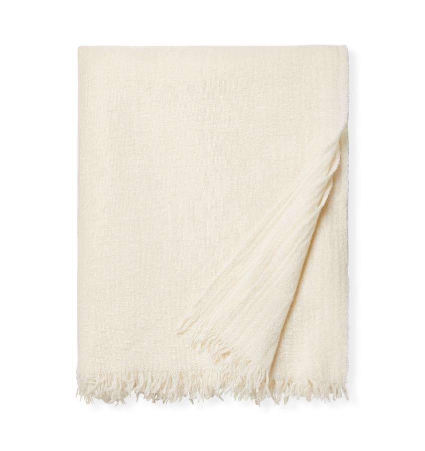 Cashmere Throw Ciarra Cashmere Throw by Sferra Ivory Sferra