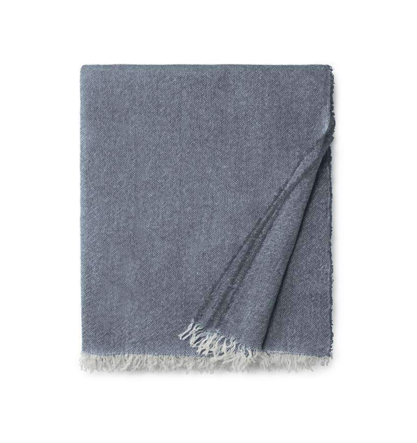 Cashmere Throw Ciarra Cashmere Throw by Sferra Navy Sferra