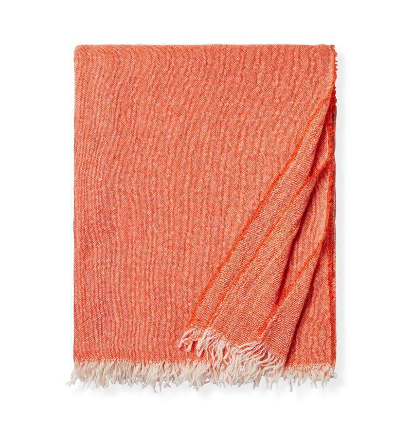 Cashmere Throw Ciarra Cashmere Throw by Sferra Tangerine Sferra