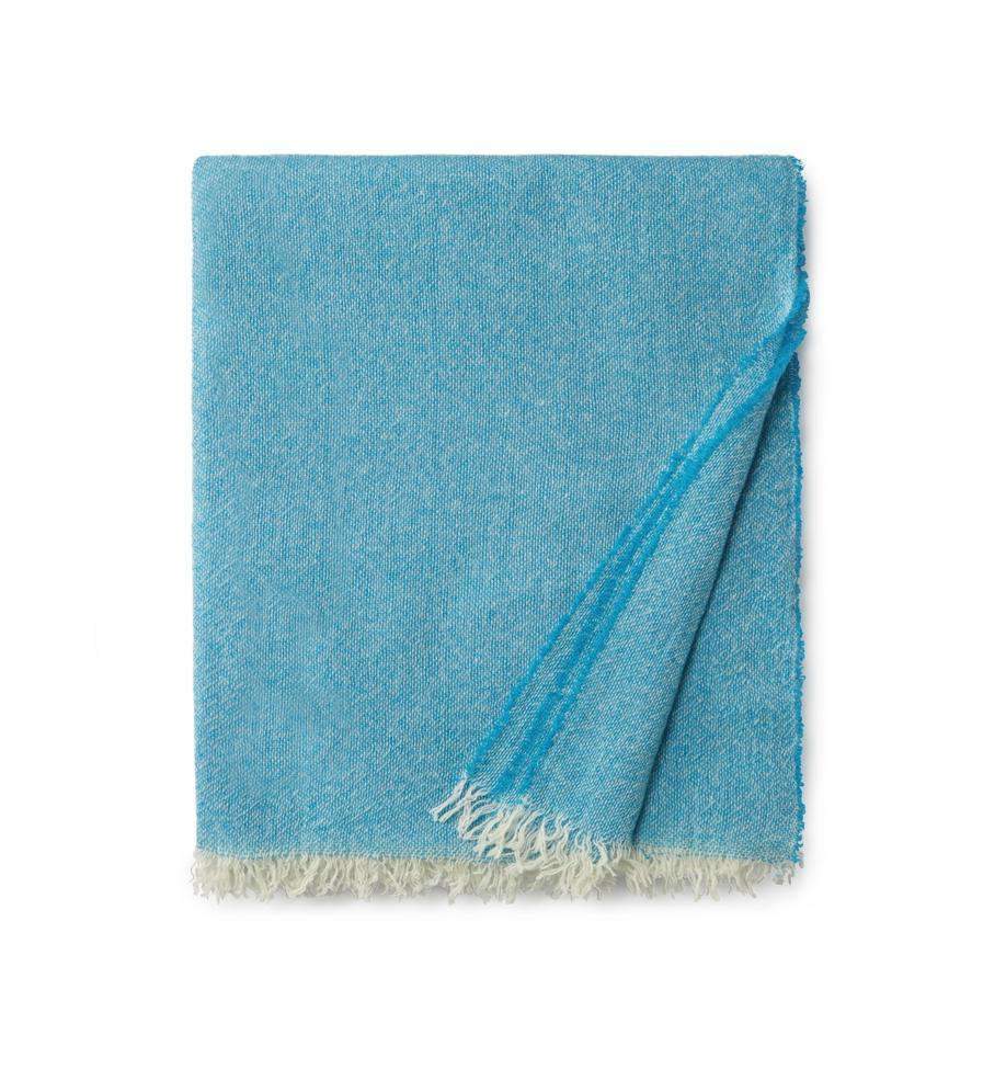 Cashmere Throw Ciarra Cashmere Throw by Sferra Teal Sferra