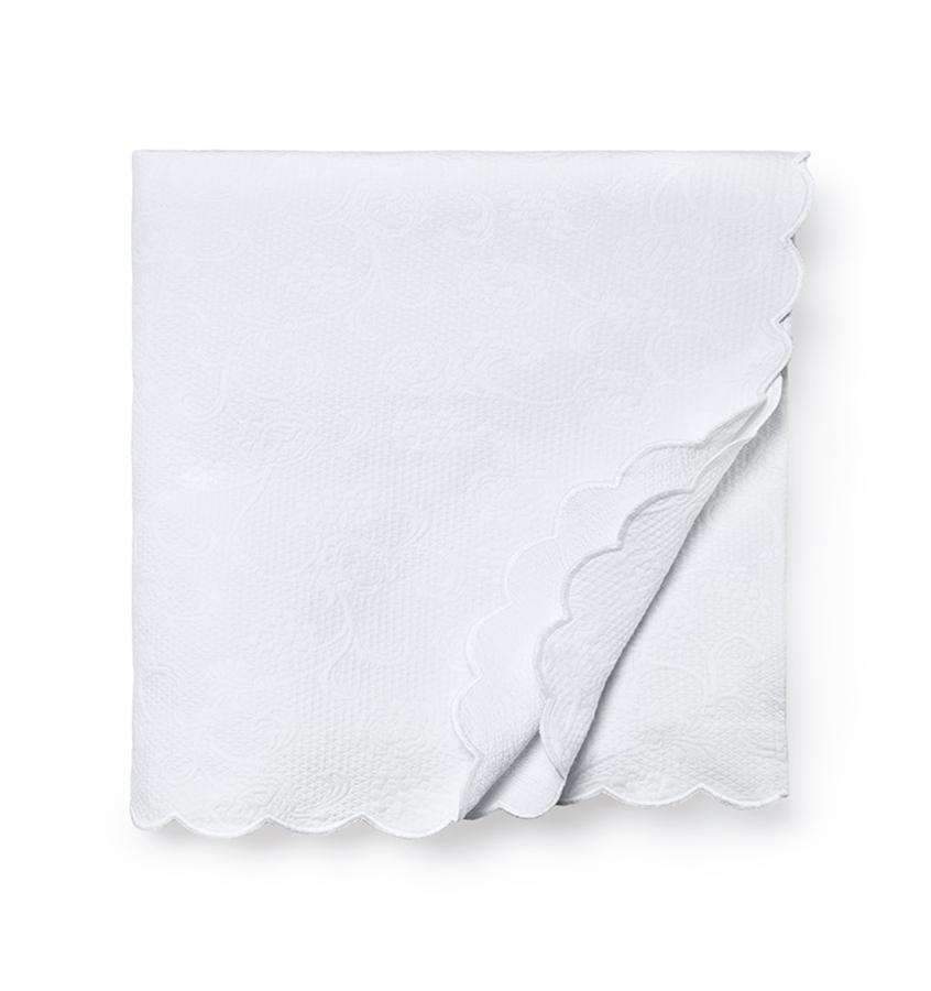 Coverlet Alice Matelasse Coverlet by Sferra Twin 69x90 / White Sferra