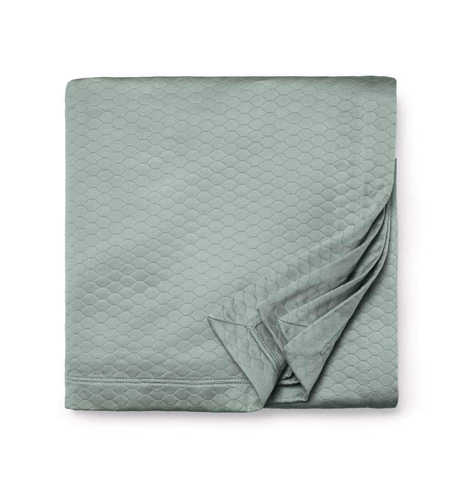 Coverlets Favo Coverlet by Sferra Twin 75x95 / Seagreen Sferra
