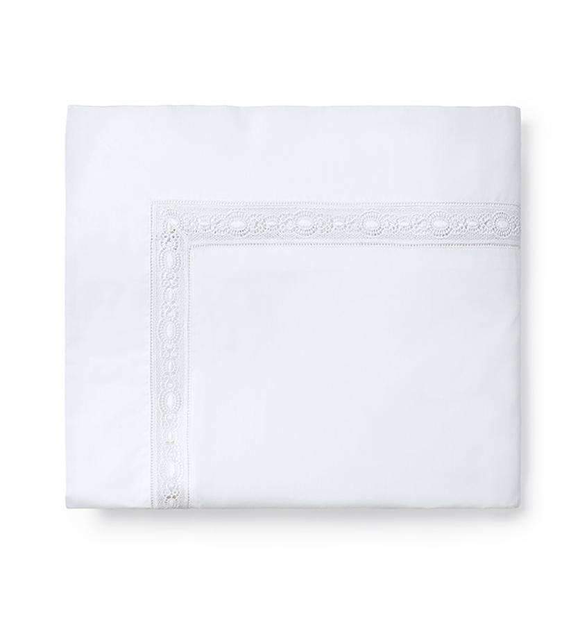 Duvet Covers Giza 45 Lace Duvet Cover by Sferra Queen 88x92 / White Sferra