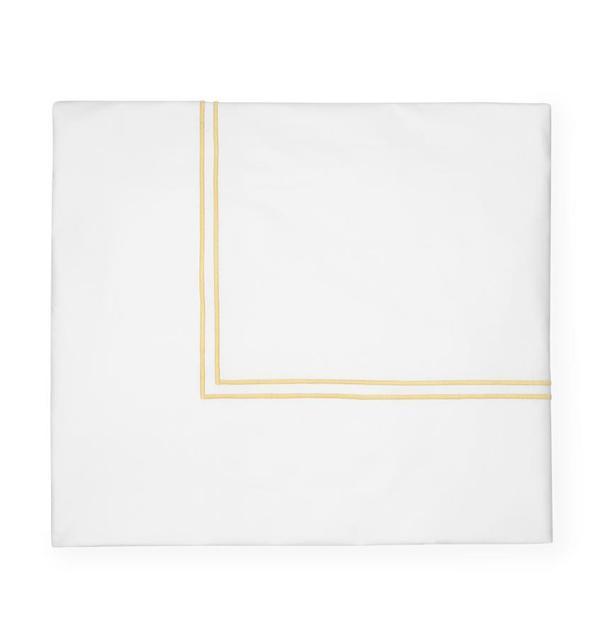 Duvet Covers Grande Hotel Duvet Cover by Sferra Twin 68x86 / White/Banana Sferra