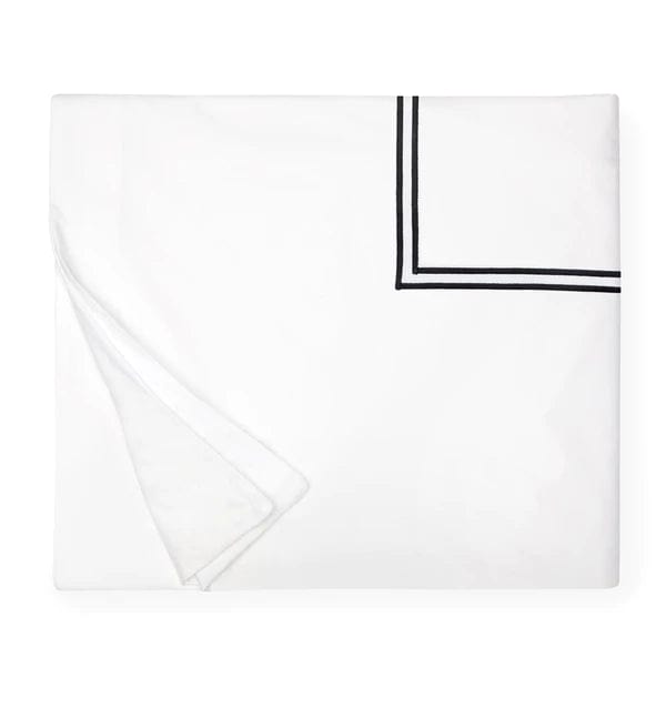 Duvet Covers Grande Hotel Duvet Cover by Sferra Twin 68x86 / White/Black Sferra
