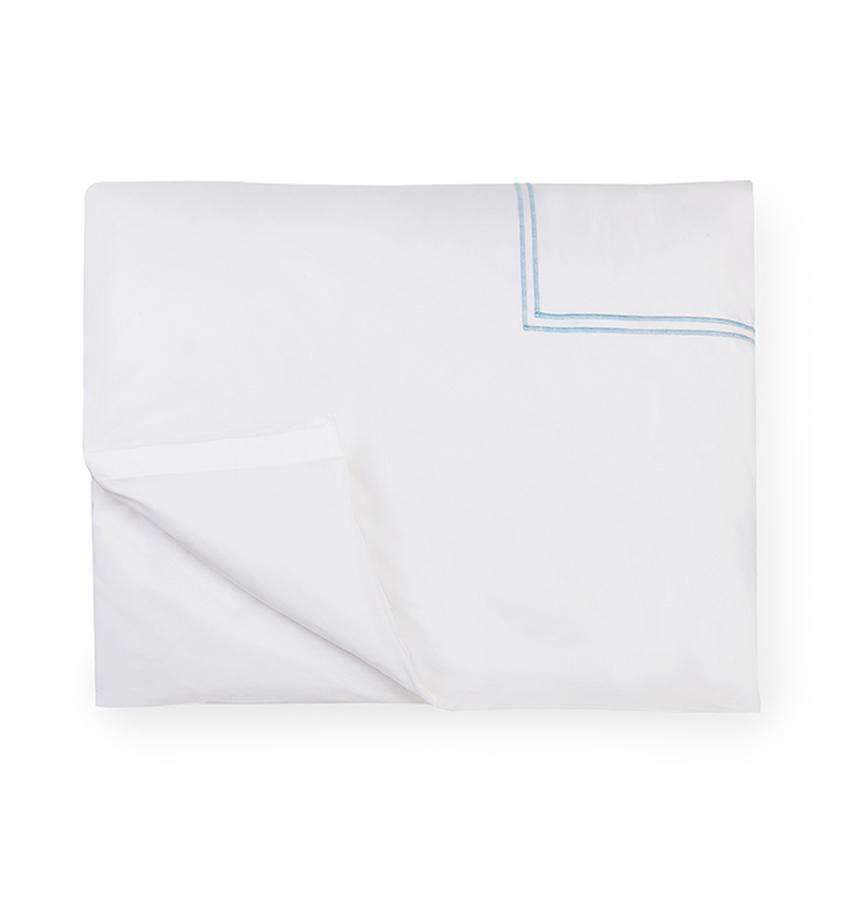Duvet Covers Grande Hotel Duvet Cover by Sferra Twin 68x86 / White/Blue Sferra
