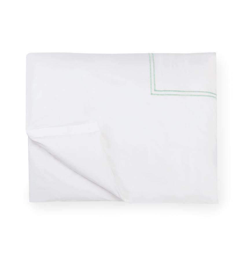 Duvet Covers Grande Hotel Duvet Cover by Sferra Twin 68x86 / White/Mist Sferra