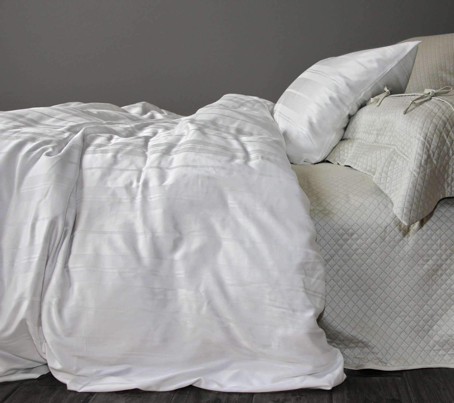 Duvet Covers Legna Lucca Stripe Duvet Cover SDH Luxury Sheets, Duvets & Coverlets