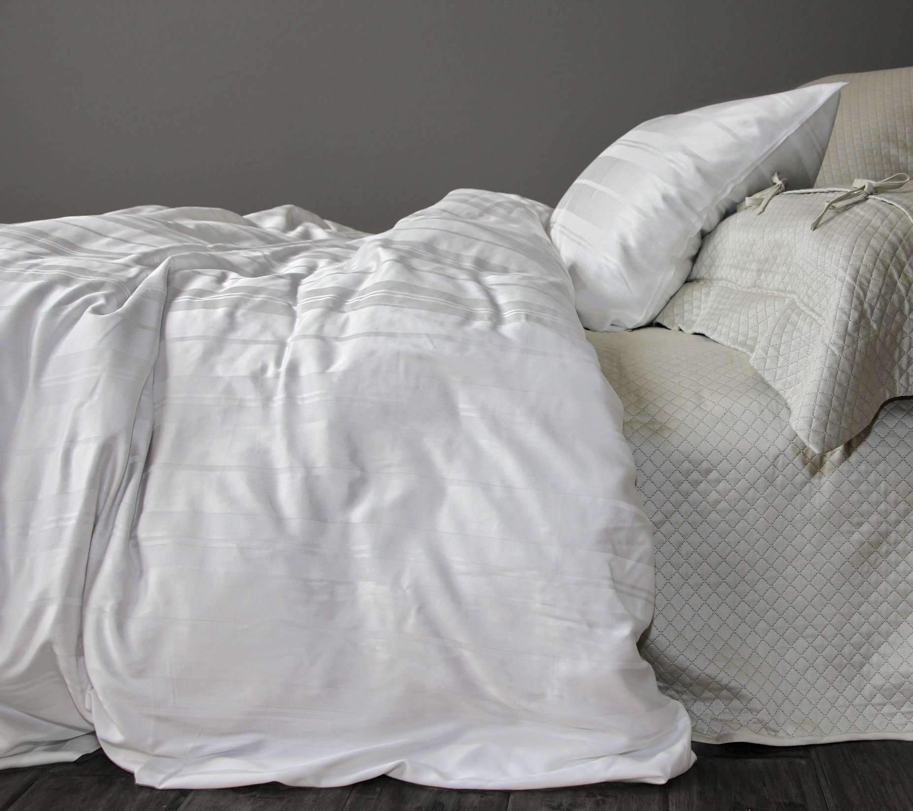 Duvet Covers Legna Lucca Stripe Duvet Cover SDH Luxury Sheets, Duvets & Coverlets