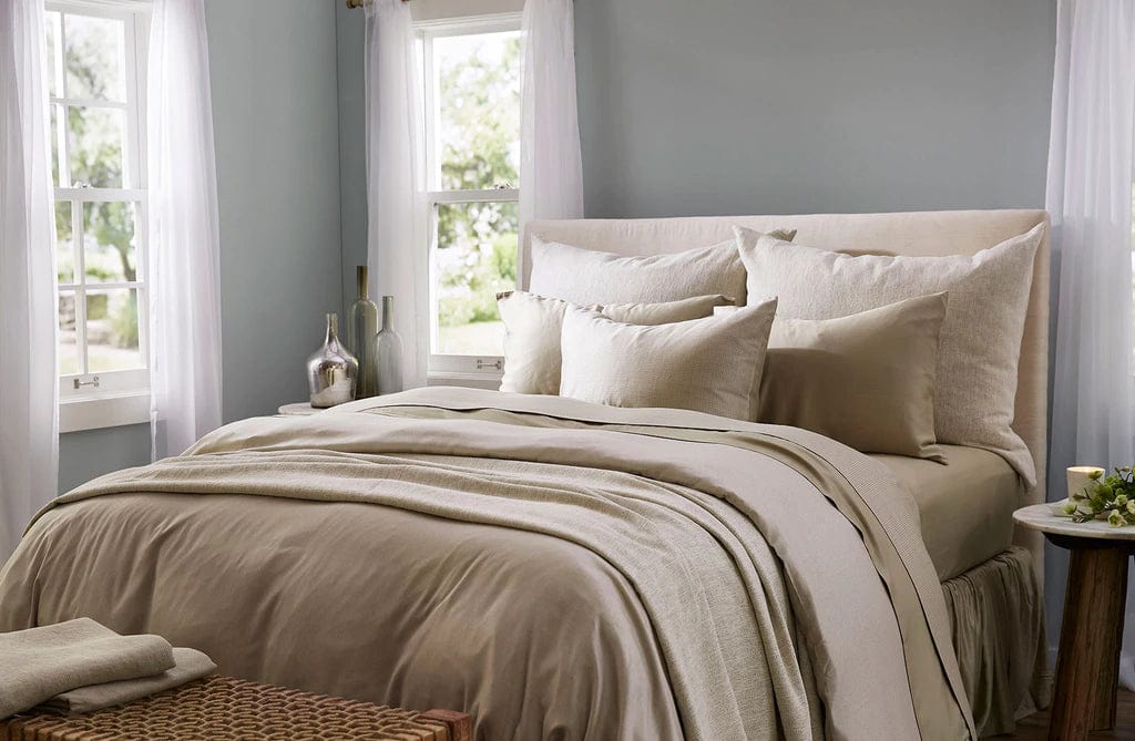 Duvet Covers Legna Rimini Duvet Cover Twin 63x87 / Flax SDH Luxury Sheets, Duvets & Coverlets