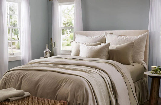 Duvet Covers Legna Rimini Duvet Cover Twin 63x87 / Flax SDH Luxury Sheets, Duvets & Coverlets
