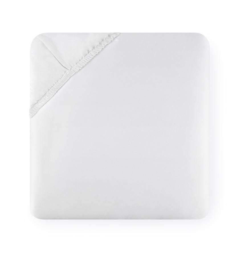 Fitted Sheets Fiona Fitted Sheet by Sferra Twin 39x75x17 / White Sferra