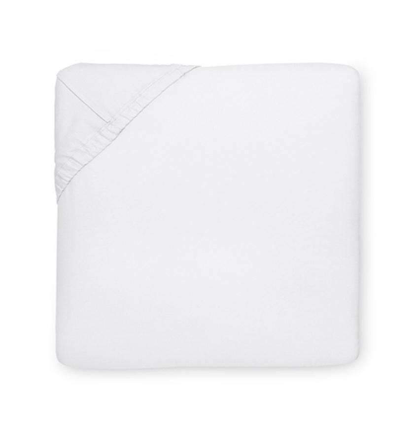 Fitted Sheets Giza 45 Sateen Fitted Sheet by Sferra Queen 60x80x17 / White Sferra