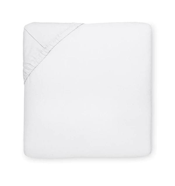 Fitted Sheets Sereno Fitted Sheet by Sferra Full 54x75x17 / White Sferra