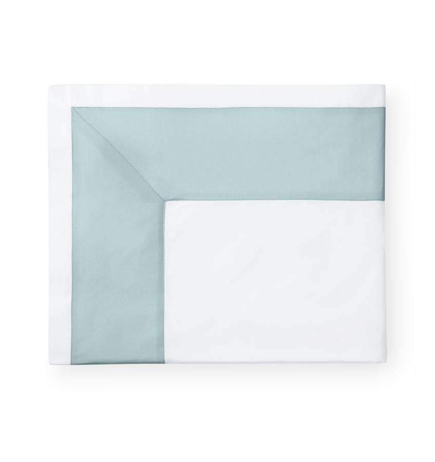 Flat Sheets Casida Flat Sheet by Sferra Twin / White/Poolside Sferra