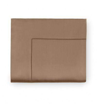 Flat Sheets Giotto Flat Sheet by Sferra Twin 74x114 / Dark Khaki Sferra
