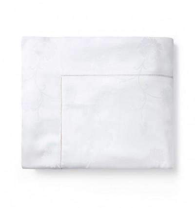 Flat Sheets Giza 45 Jacquard Flat Sheet by Sferra Queen 96x114 / White Sferra
