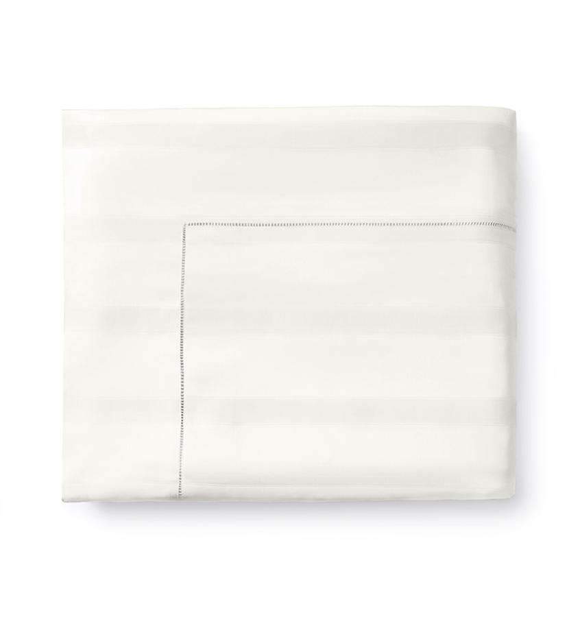 Flat Sheets Giza 45 Stripe Flat Sheet by Sferra Queen 96x114 / Ivory Sferra
