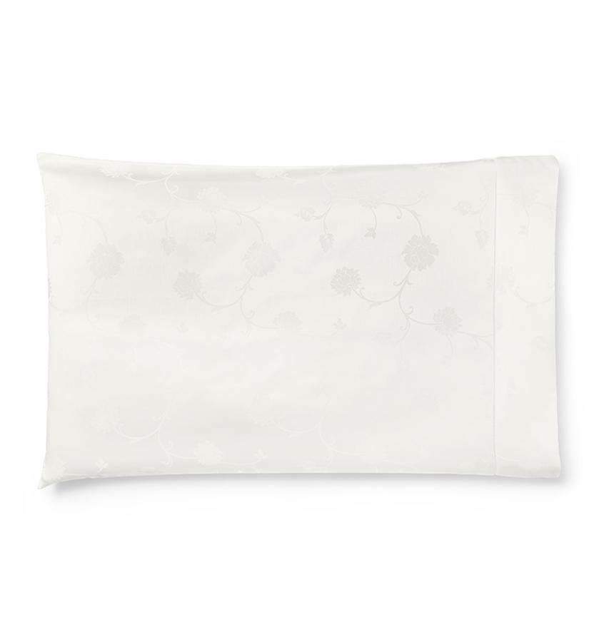 Pillowcases Giza 45 Jacquard Pillowcase Pair by Sferra Standard 22x33 / Ivory Sferra