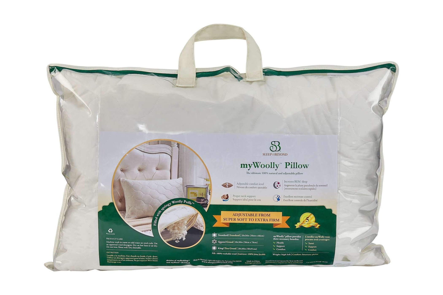 Pillows myWoolly Pillow™ by Sleep & Beyond Sleep & Beyond