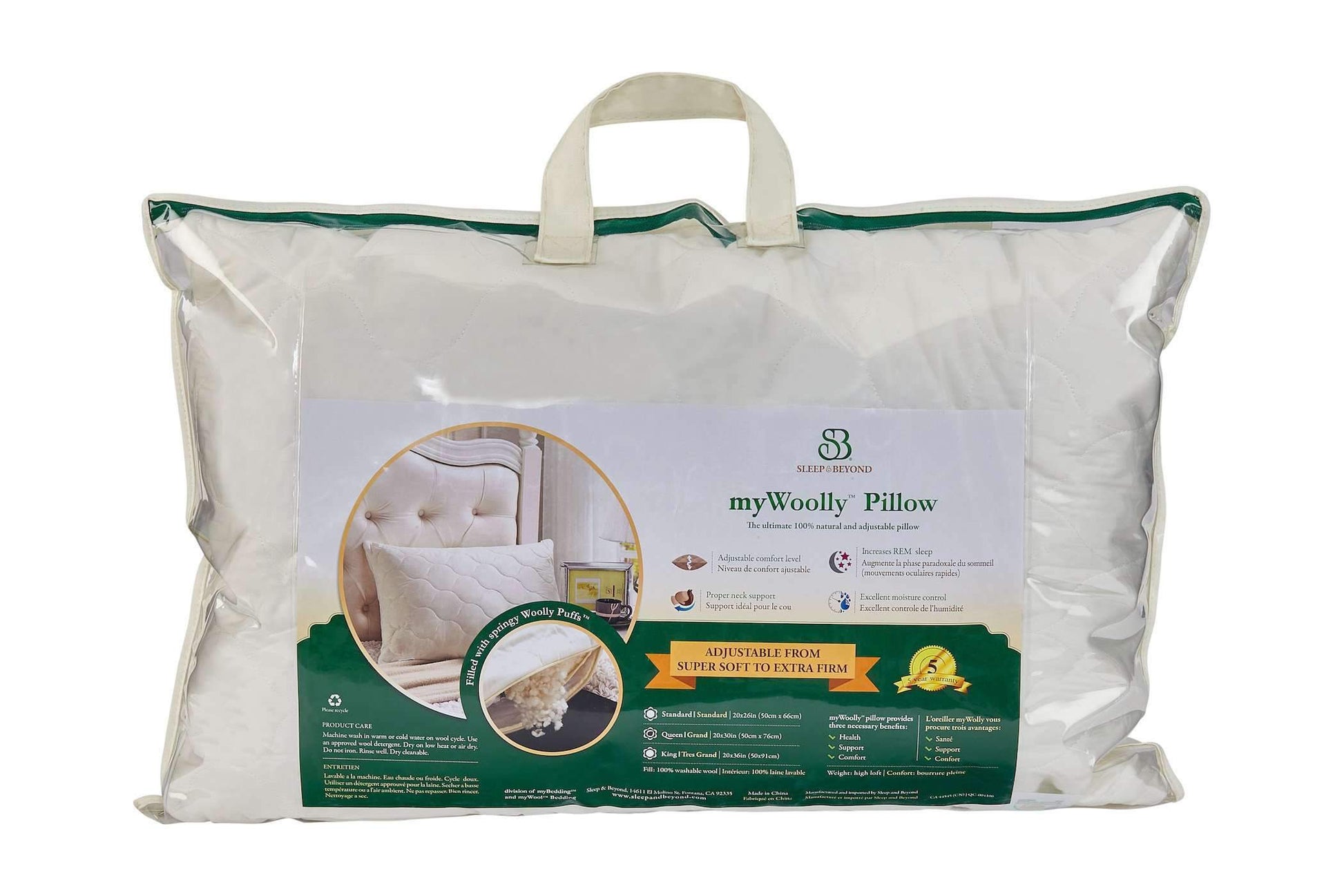 Pillows myWoolly Pillow™ by Sleep & Beyond Sleep & Beyond