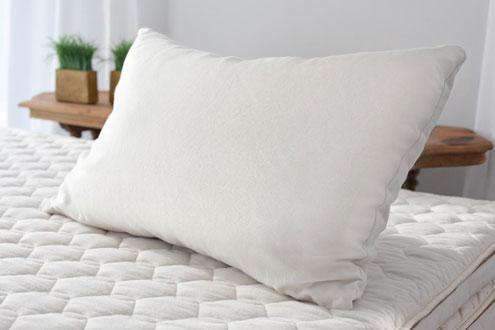 Bed Pillow, Natural Cotton Wool Fill