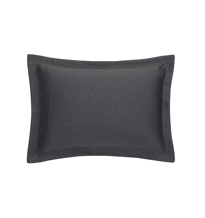Shams Favo Sham by Sferra Boudoir 12x16 / Charcoal Sferra