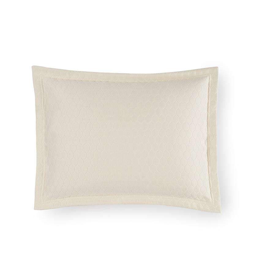 Shams Favo Sham by Sferra Boudoir 12x16 / Ivory Sferra