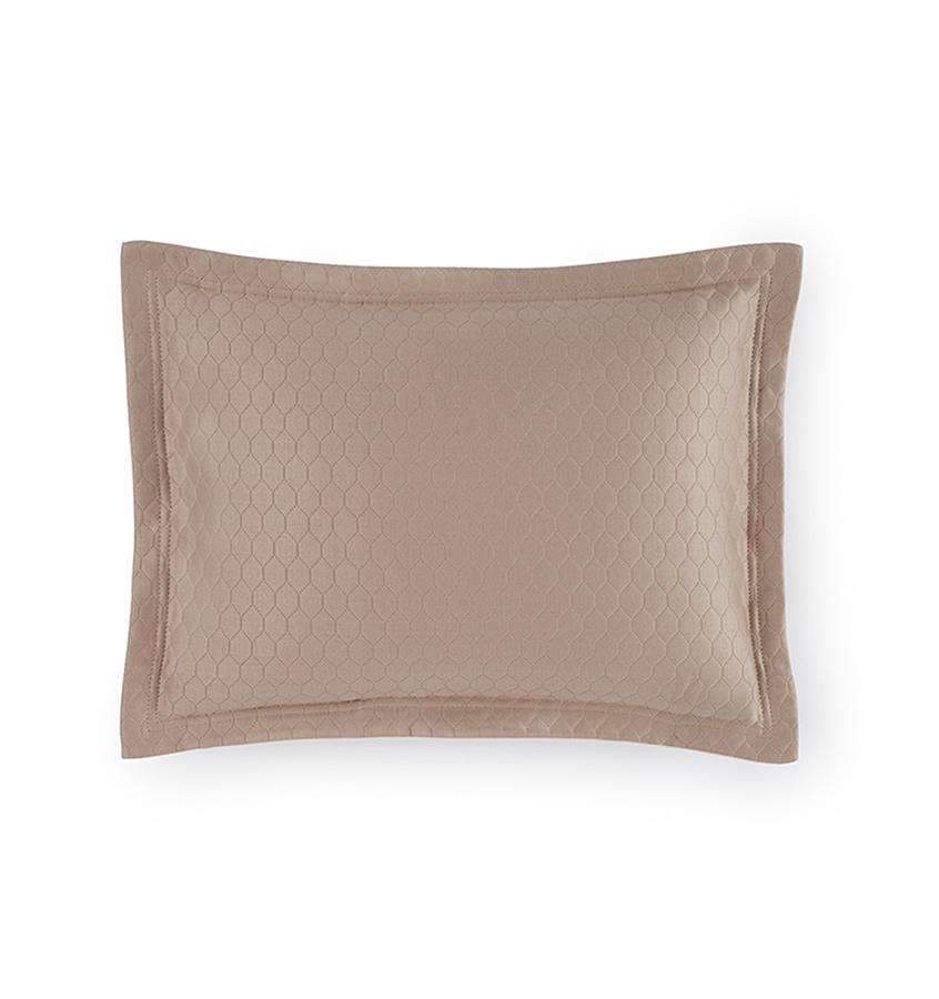 Shams Favo Sham by Sferra Boudoir 12x16 / Latte Sferra