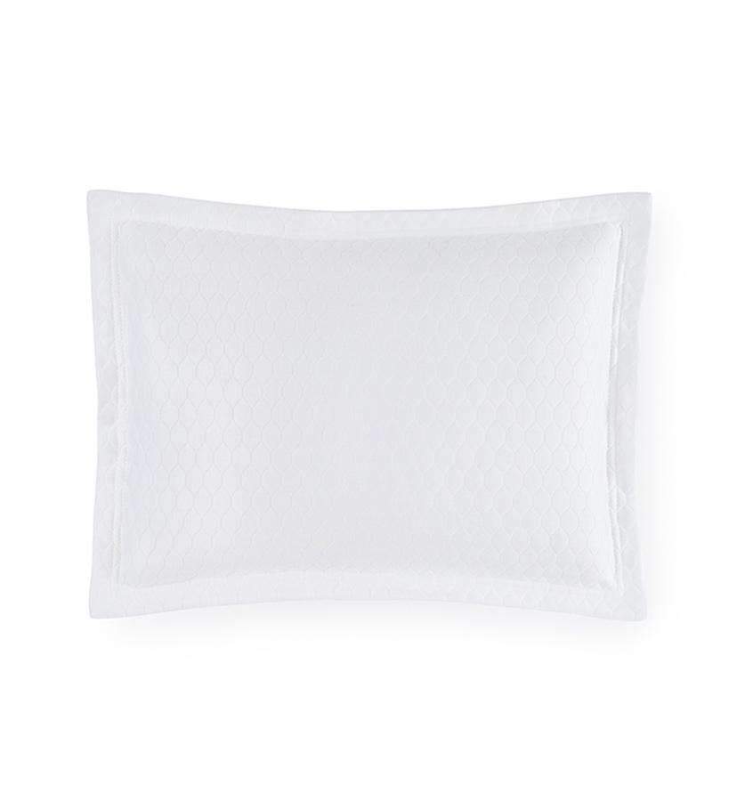 Shams Favo Sham by Sferra Boudoir 12x16 / White Sferra