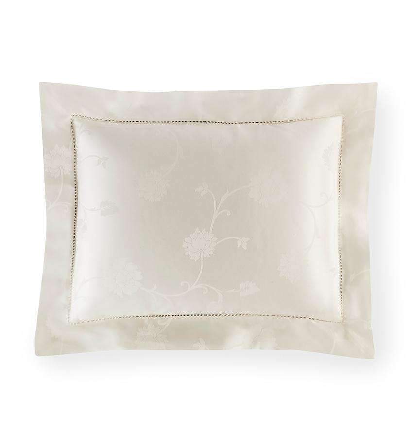 Shams Giza 45 Jacquard Sham by Sferra Boudoir 12x16 / Ivory Sferra