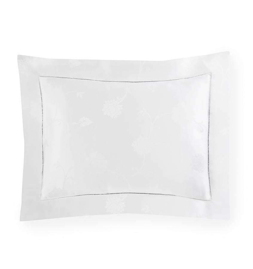 Shams Giza 45 Jacquard Sham by Sferra Boudoir 12x16 / White Sferra