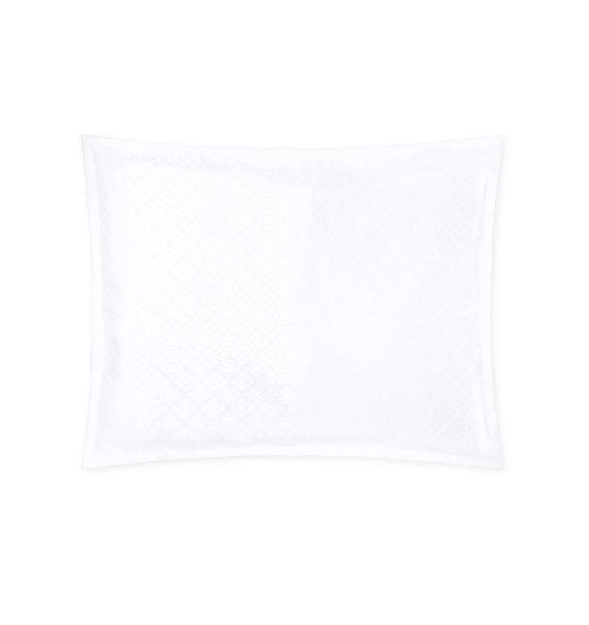 Shams Giza 45 Quatrefoil Sham by Sferra Boudoir / White Sferra