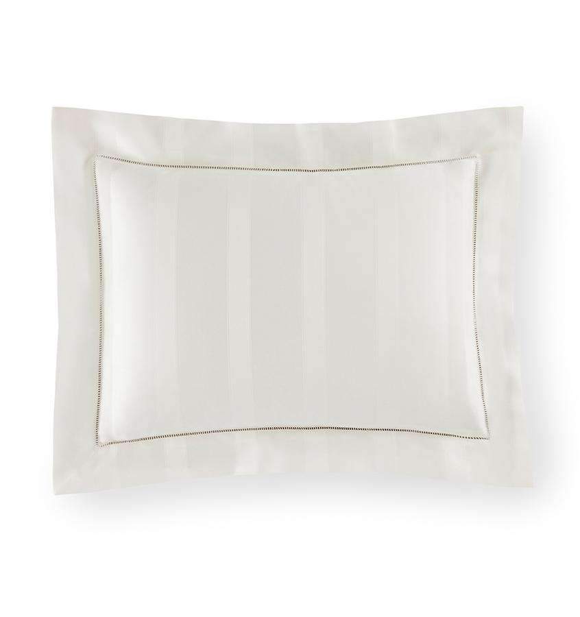Shams Giza 45 Stripe Sham by Sferra Boudoir 12x16 / Ivory Sferra