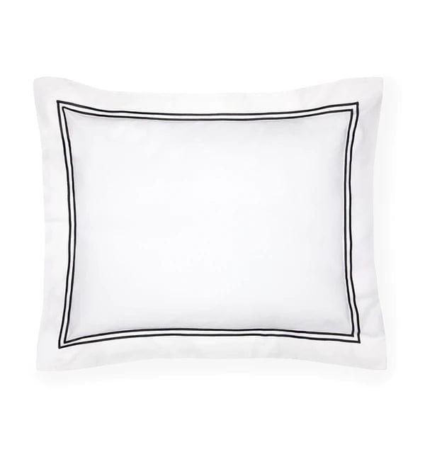 Shams Grande Hotel Sham by Sferra Boudoir 12x16 / White/Black Sferra