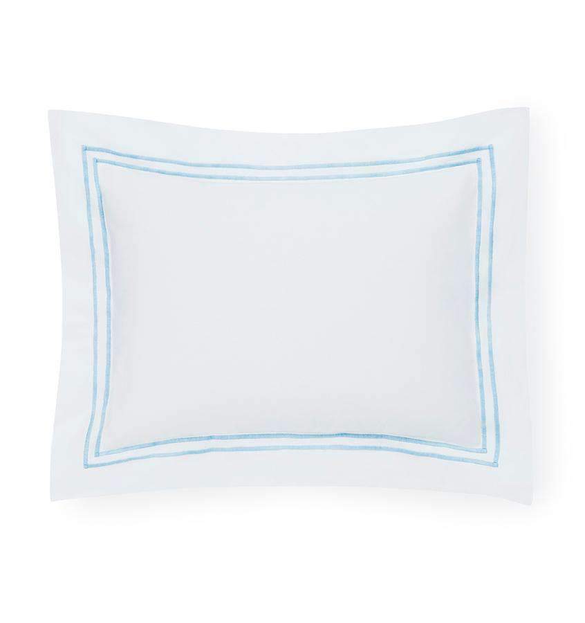Shams Grande Hotel Sham by Sferra Boudoir 12x16 / White/Blue Sferra